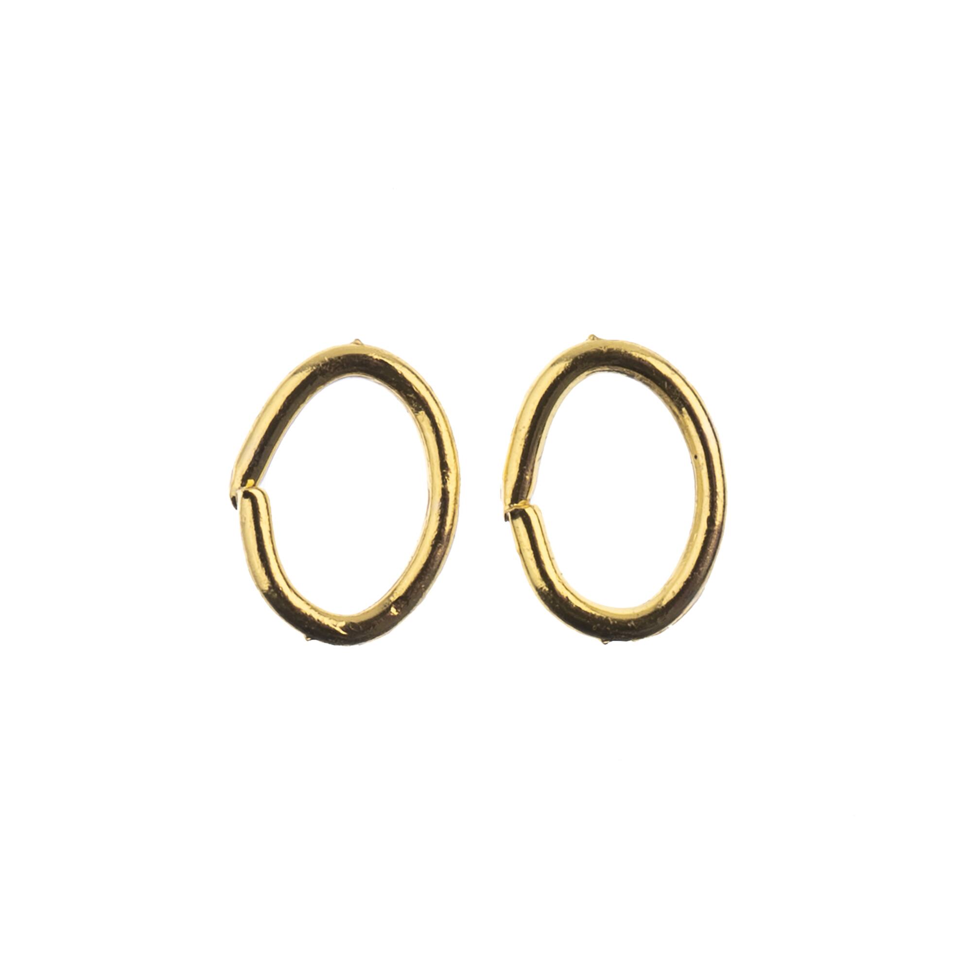 John Bead Must Have Findings 6mm Oval Jump Rings